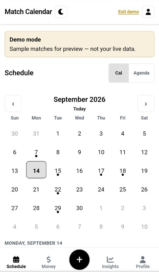 Match Calendar month view with assignment days marked