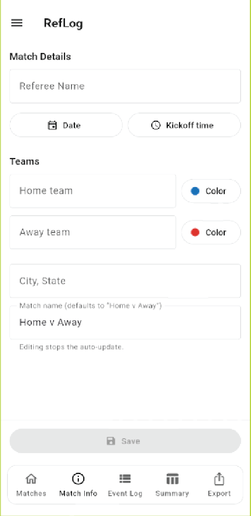 RefLog matches screen in light mode